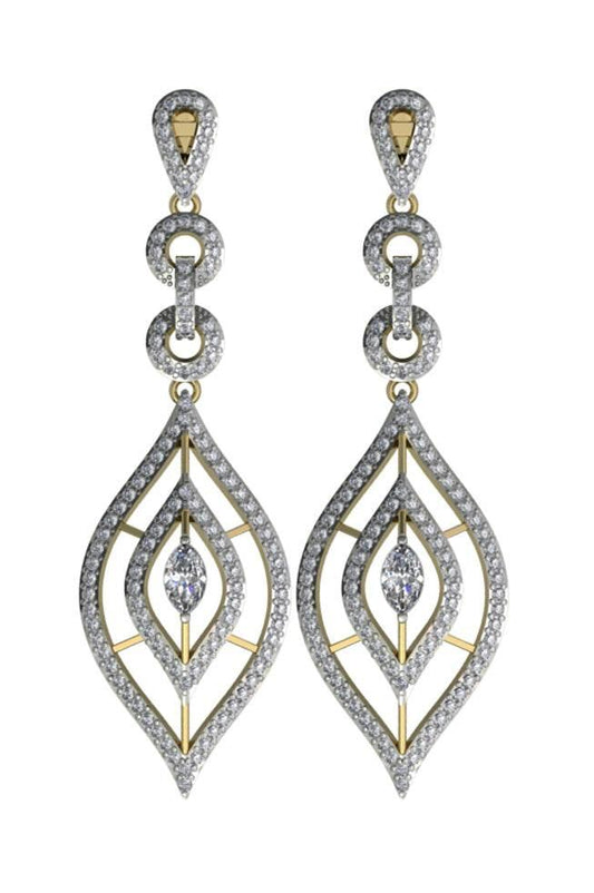 Trendy Diamond Danglers - Jewelslane