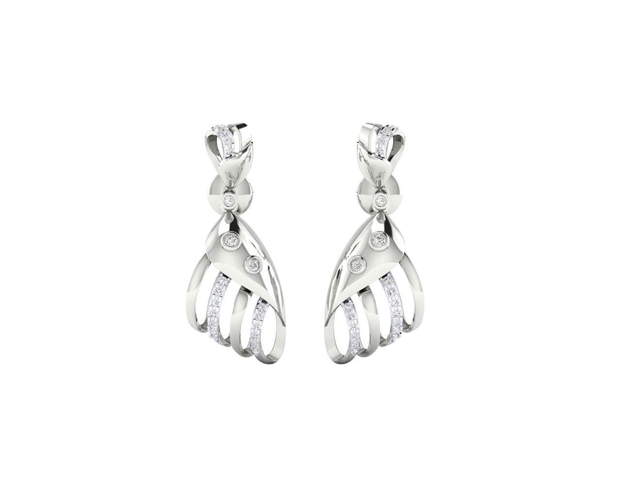 Unice Diamond earrings in 18k gold - Jewelslane
