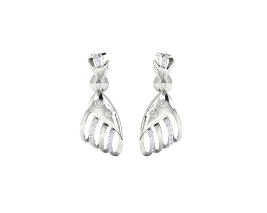 Unice Diamond earrings in 18k gold - Jewelslane