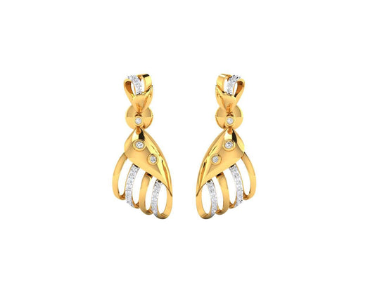 Unice Diamond earrings in 18k gold - Jewelslane