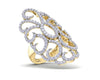 Unika Diamond Cocktail Ring in gold - Jewelslane