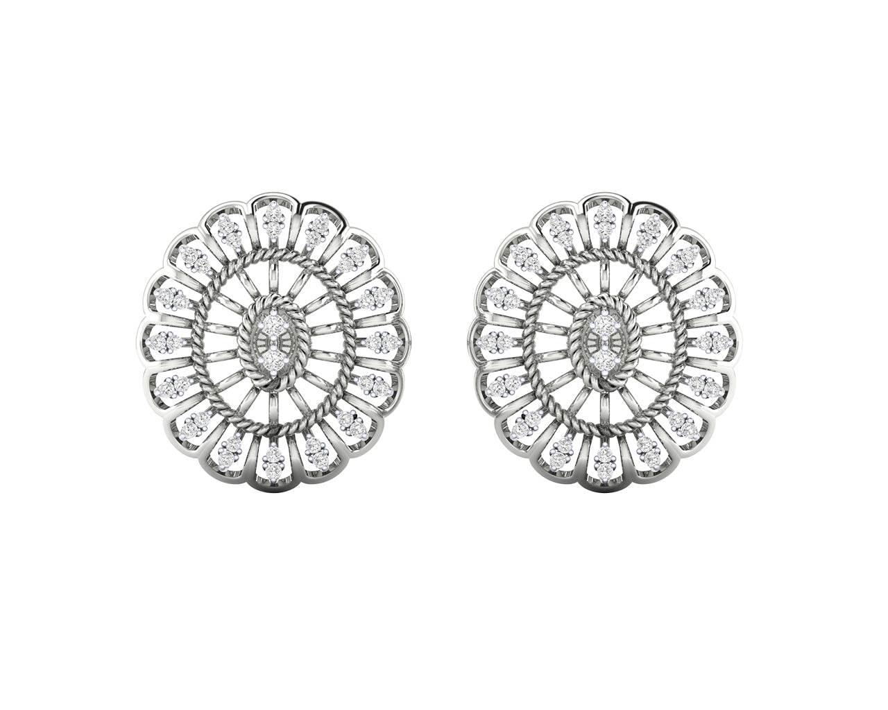 Unika Diamond Earrings in 18k gold - Jewelslane