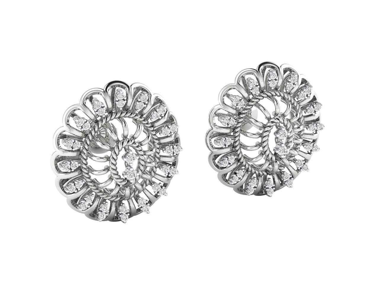 Unika Diamond Earrings in 18k gold - Jewelslane