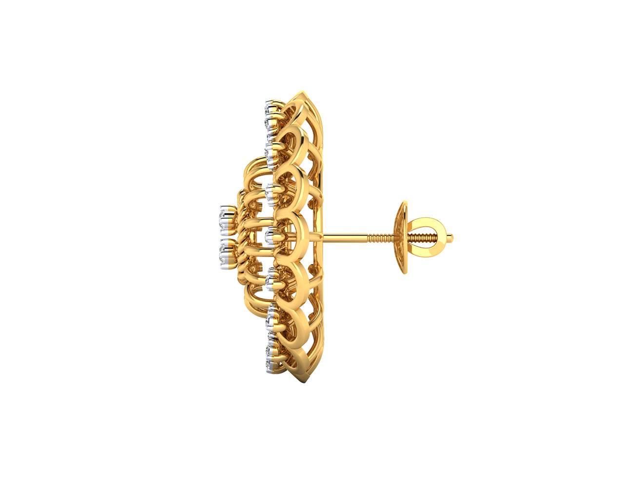 Unika Diamond Earrings in 18k gold - Jewelslane