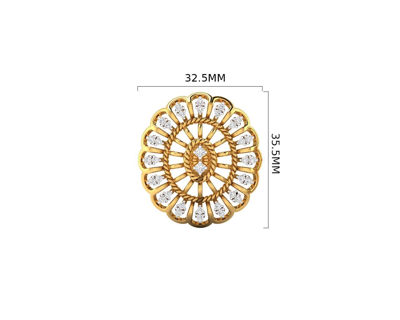 Unika Diamond Earrings in 18k gold - Jewelslane