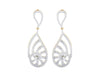 Venna Diamond Danglers in 18k gold - Jewelslane