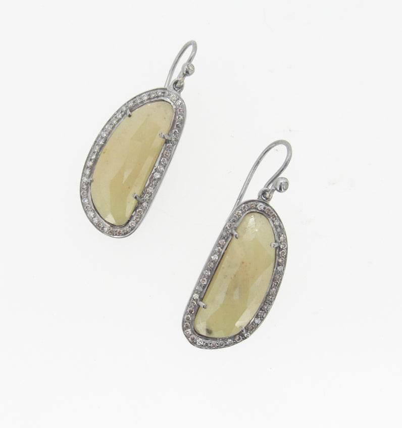 Victorian Earring with Multi Sapphire - Jewelslane