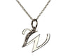 Alphabet W pendant with diamonds - Jewelslane