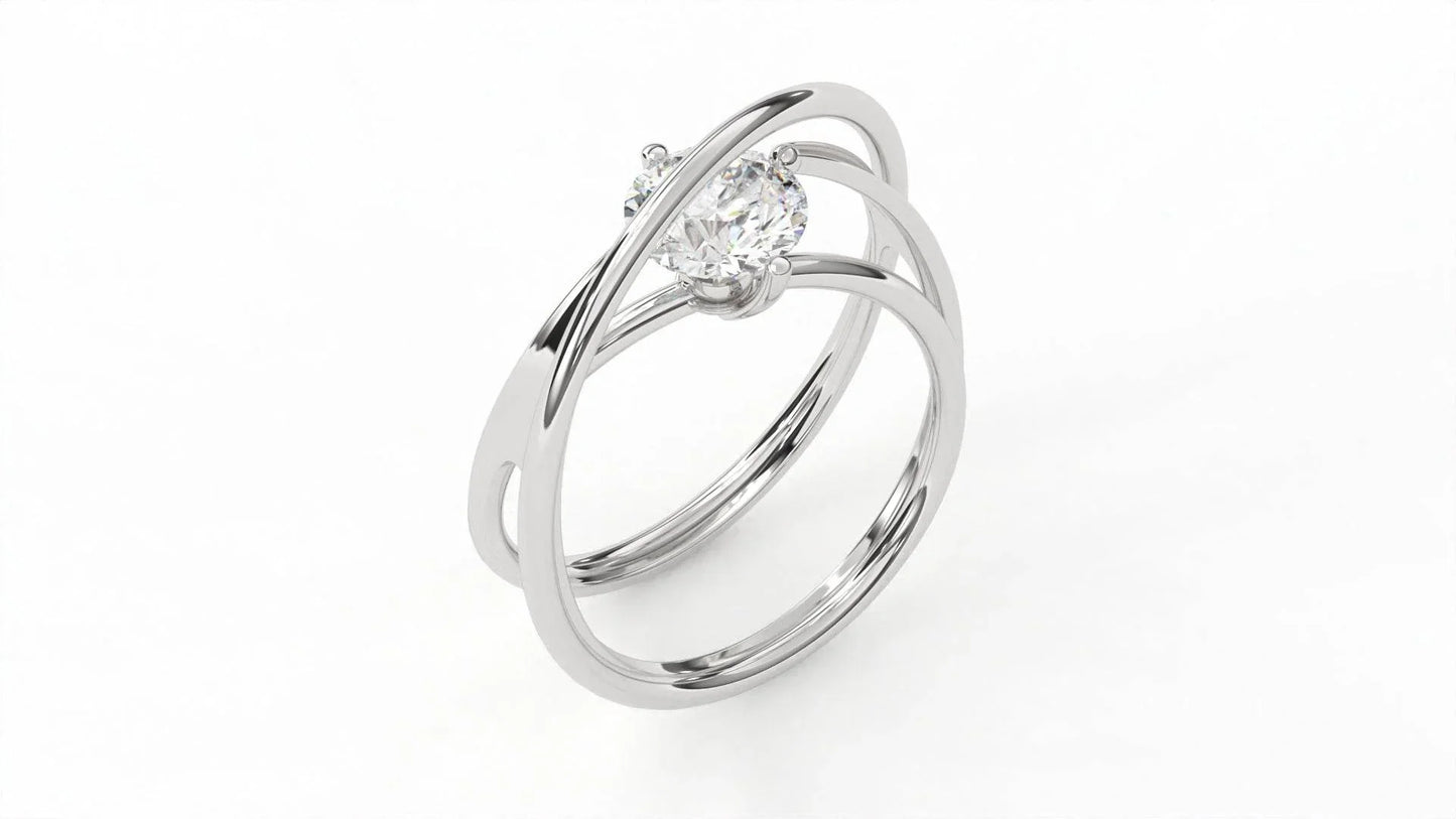 Sansa Diamond Ring in 14k Gold - Jewelslane