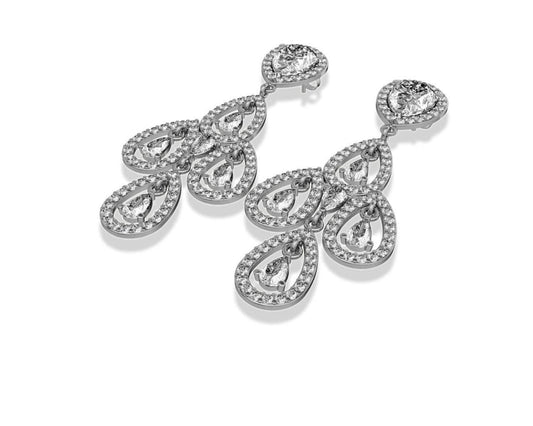 Aaisha American Diamond Danglers - Jewelslane