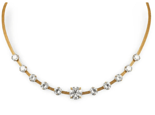 Aamna Lab Grown Diamond Necklace in Gold - Jewelslane