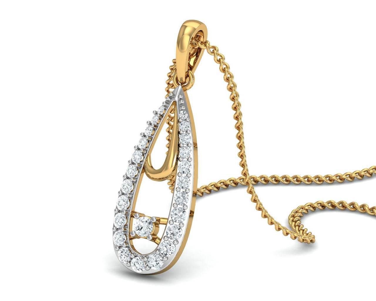 Aanshi Diamond Pendant - Jewelslane