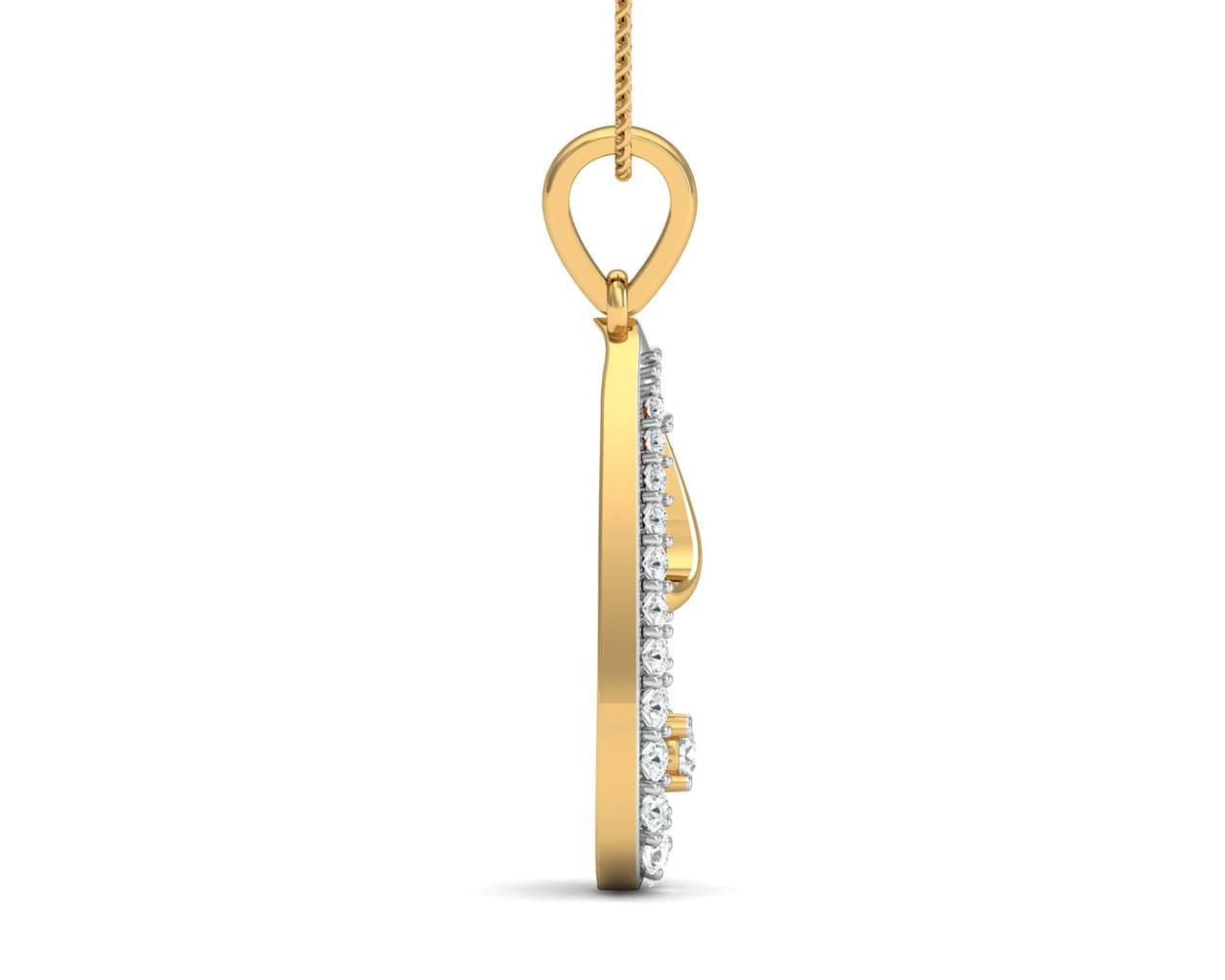 Aanshi Diamond Pendant - Jewelslane