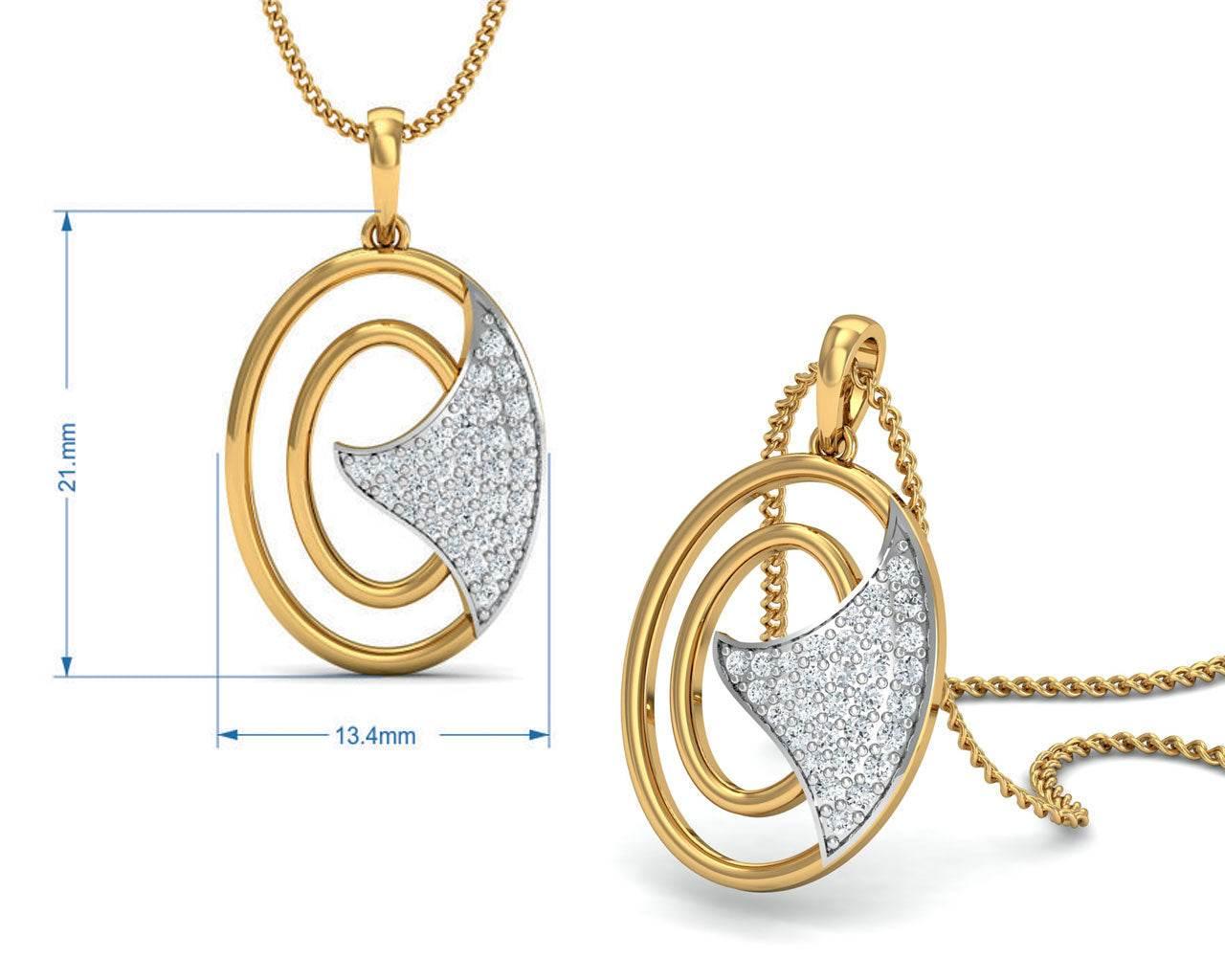 Aarya Diamond Pendant - Jewelslane