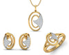 Aarya Diamond Pendant Set - Jewelslane