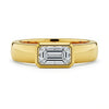 Aarya Emerald Cut Diamond Solitaire Ring - Jewelslane
