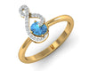 Adina Blue Topaz Ring - Jewelslane