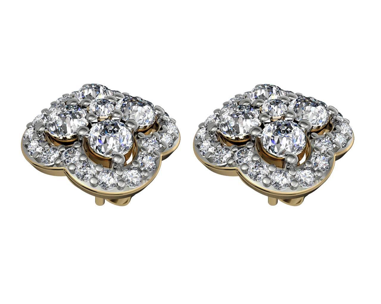 Aditi Diamond Ear Studs - Jewelslane