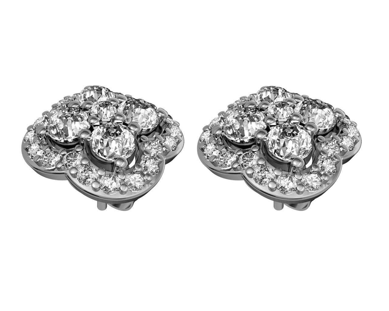 Aditi Diamond Ear Studs - Jewelslane