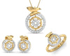 Aditri Daily Wear Diamond Pendant Set - Jewelslane