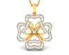 Afnan Flower Diamond Pendant - Jewelslane