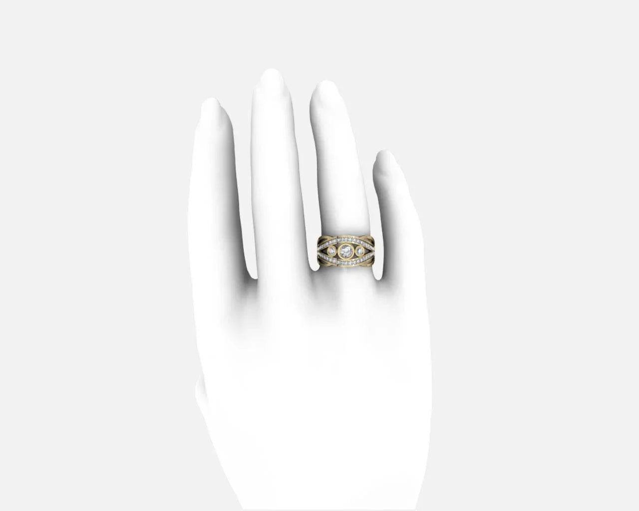 Aksaara Solitaire Diamond Engagement Ring - Jewelslane