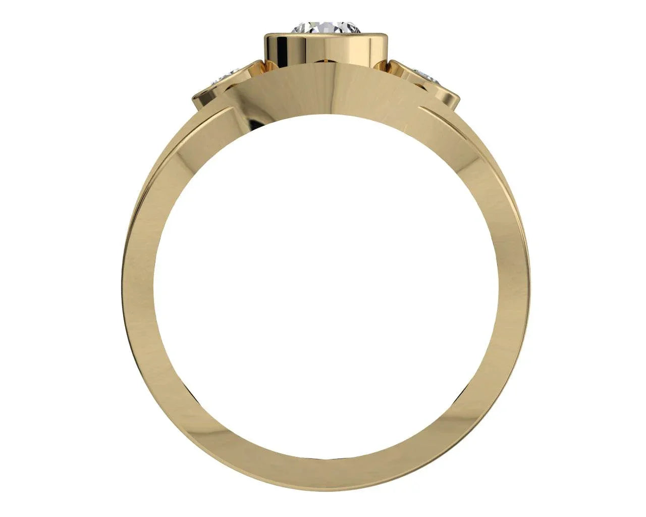 Aksaara Solitaire Diamond Engagement Ring - Jewelslane