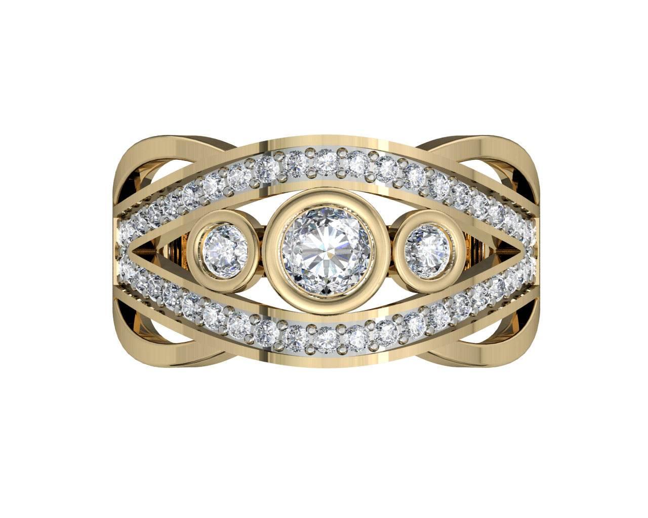 Aksaara Solitaire Diamond Engagement Ring - Jewelslane