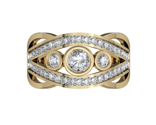 Aksaara Solitaire Diamond Engagement Ring - Jewelslane