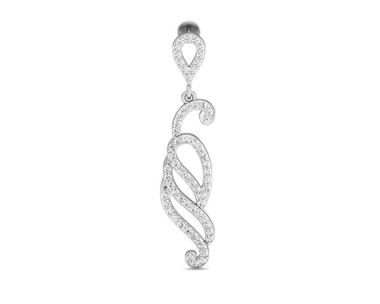 Alka Diamond Dangle Drop Earring - Jewelslane