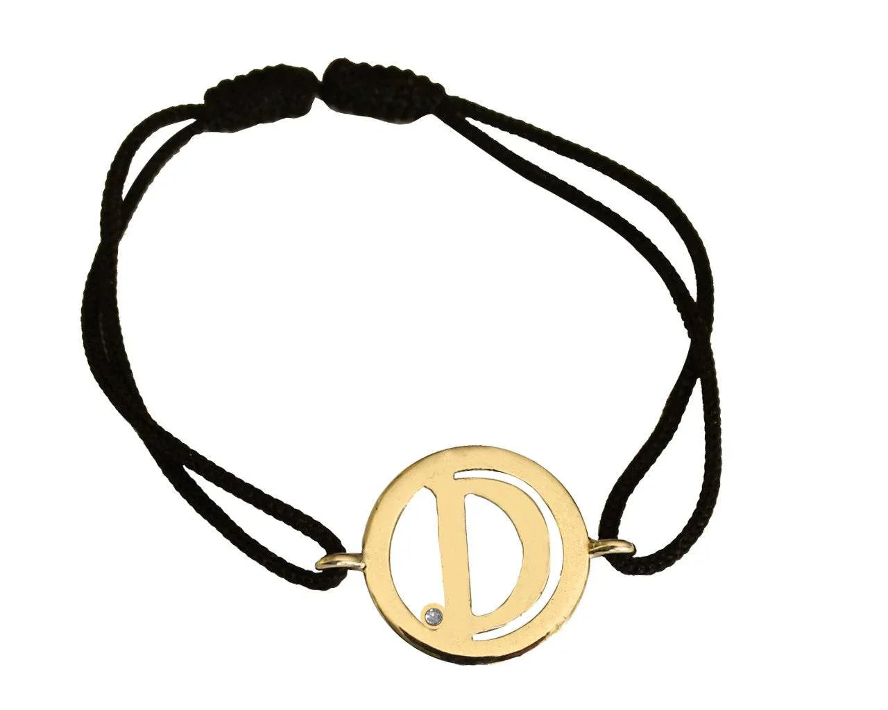 Alphabet D Gold Bracelet - Jewelslane