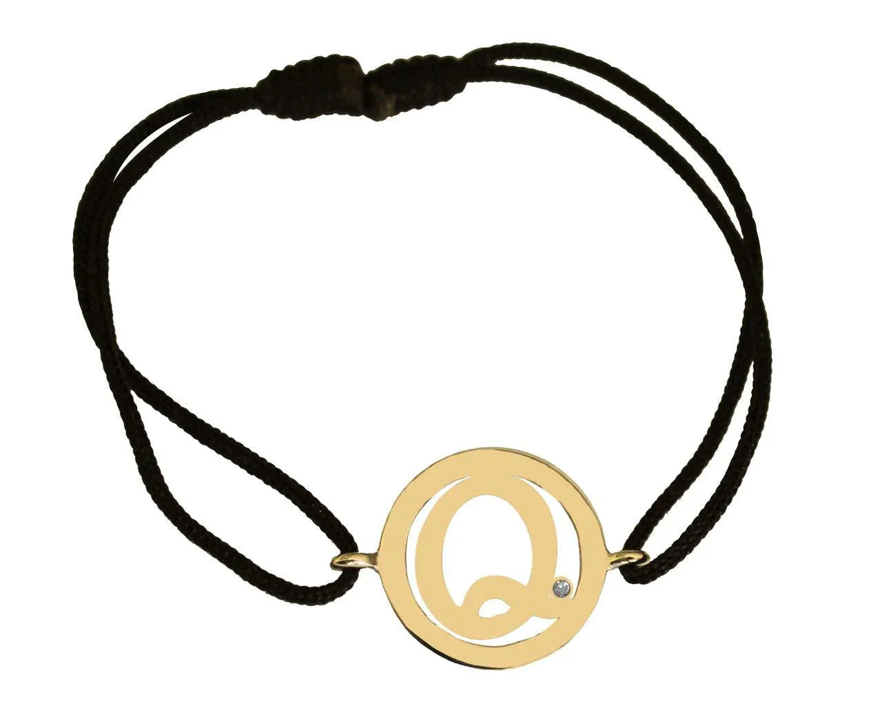 Alphabet Q Gold Bracelet - Jewelslane