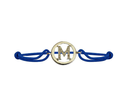 Alphabet Bracelet with Diamonds M - Jewelslane