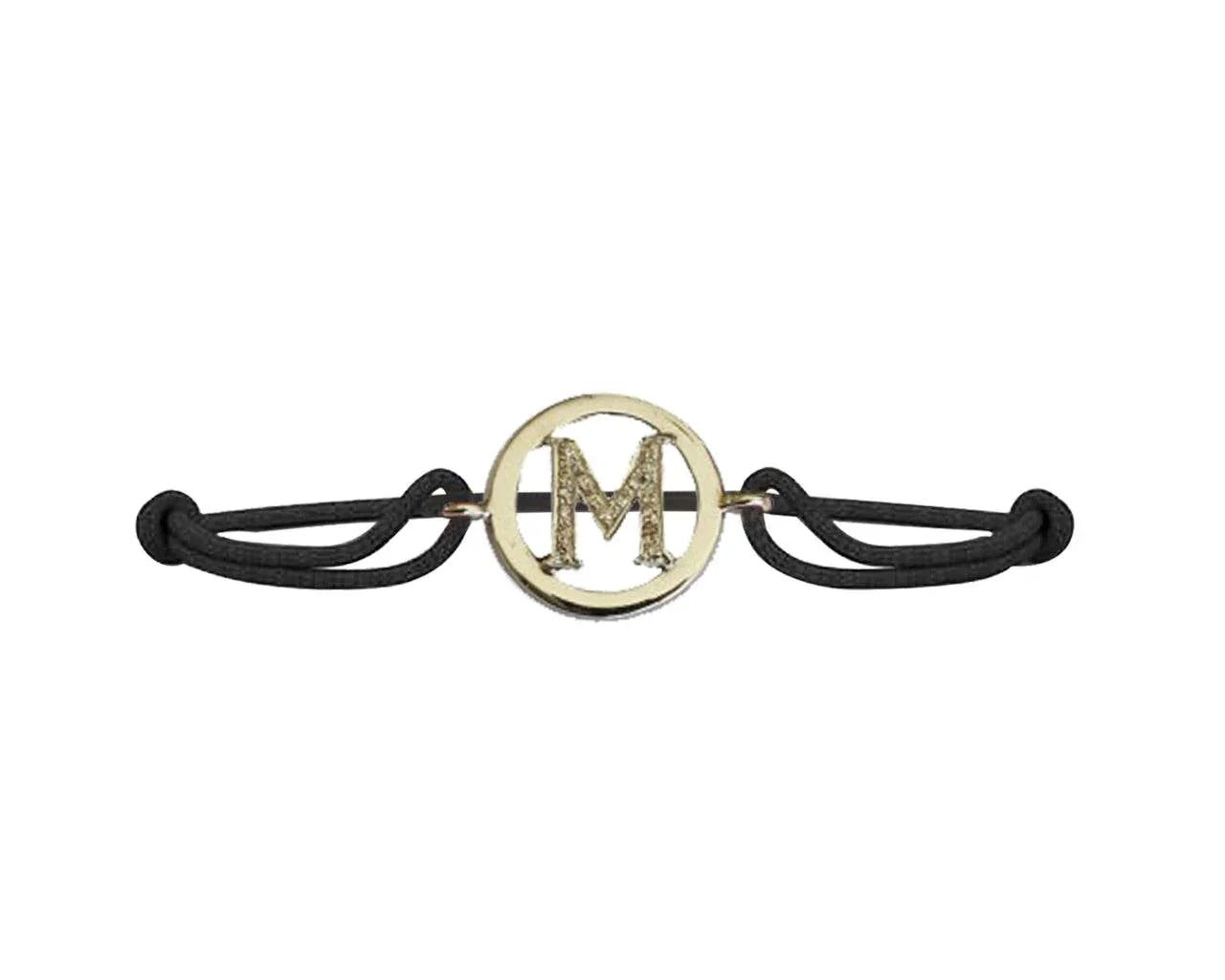 Alphabet Bracelet with Diamonds M - Jewelslane