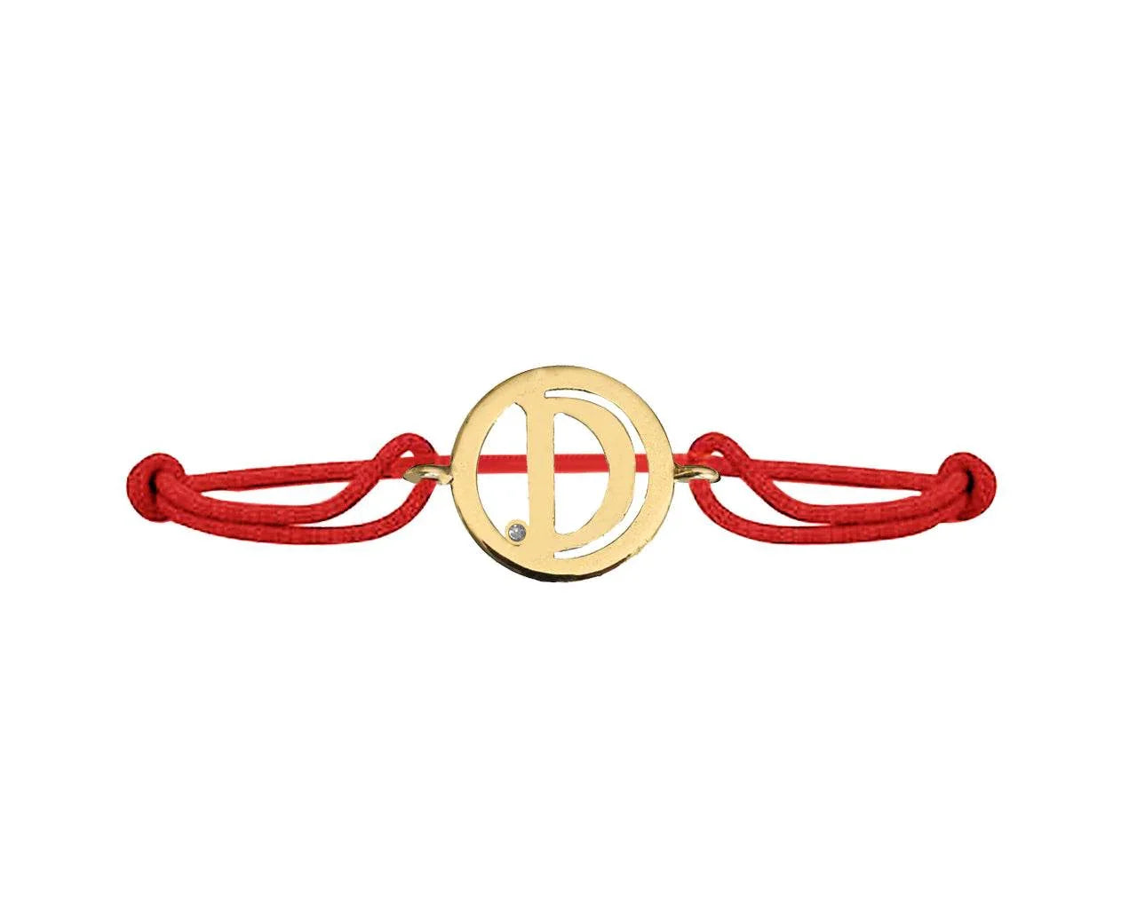 Alphabet D Gold Bracelet - Jewelslane