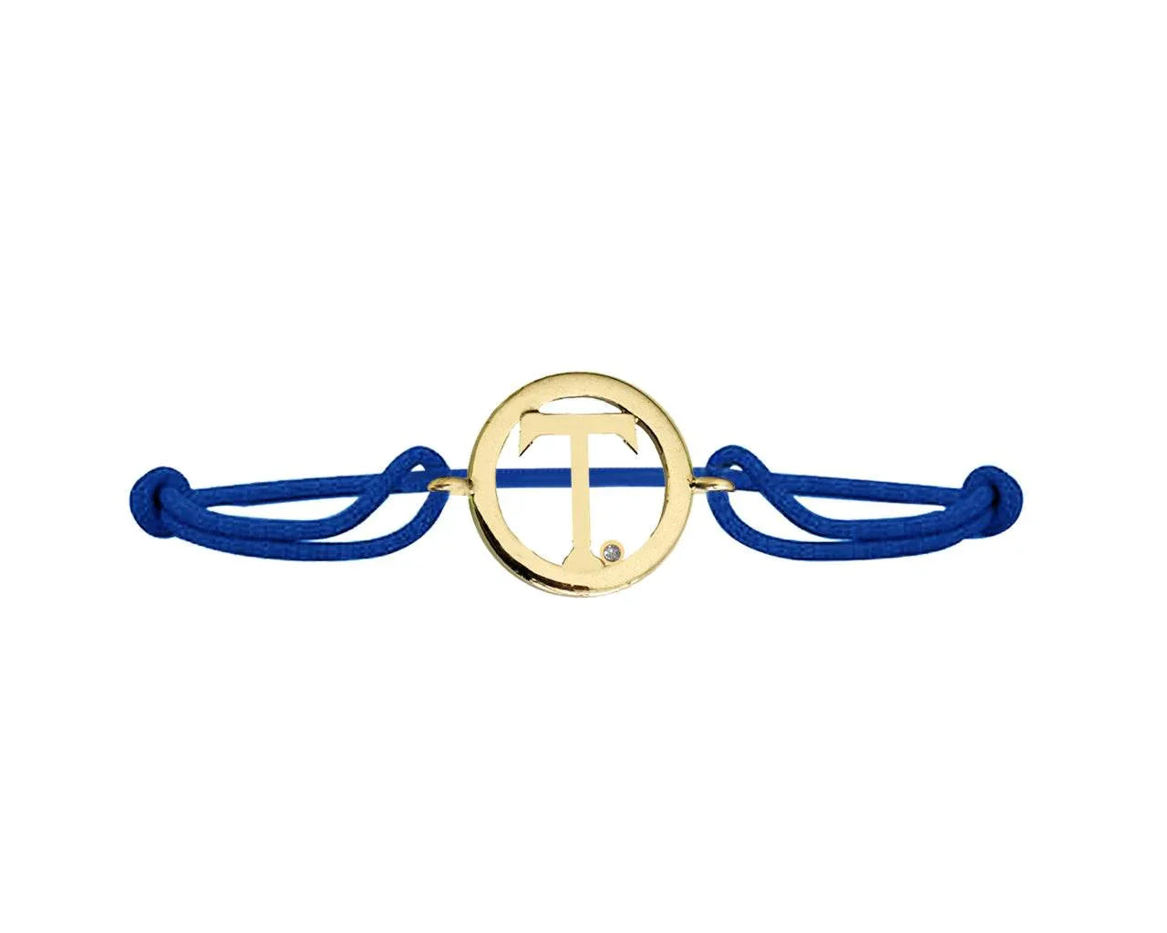 Alphabet T Gold Bracelet - Jewelslane