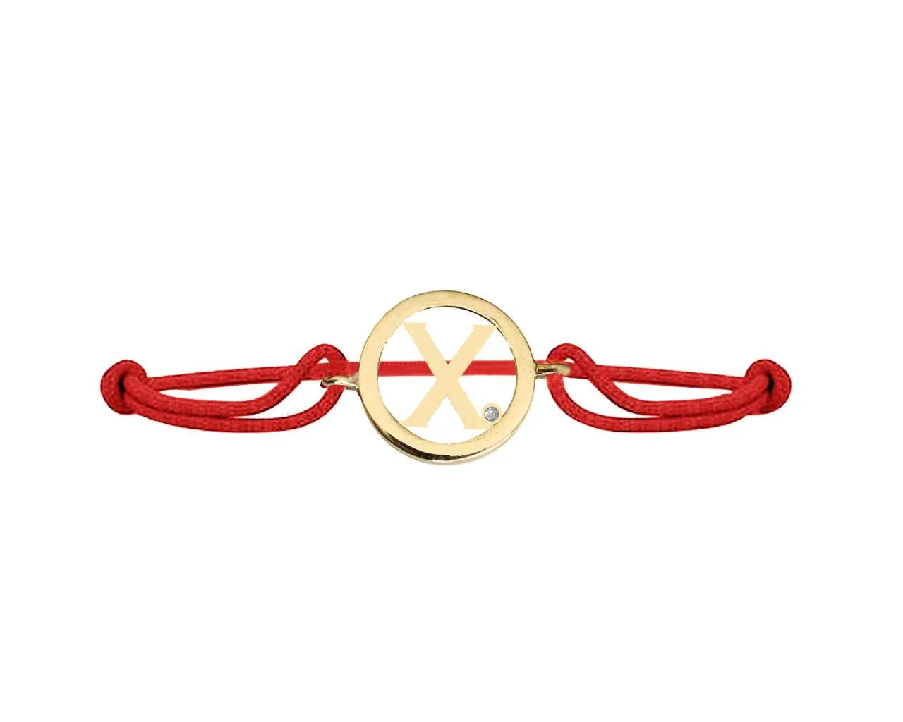 Alphabet X Gold Bracelet - Jewelslane