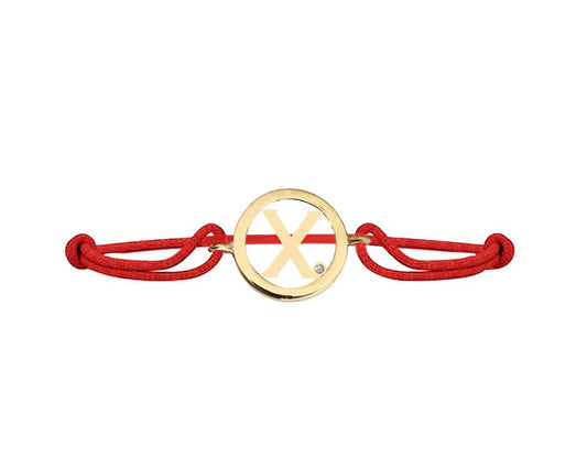 Alphabet X Gold Bracelet - Jewelslane