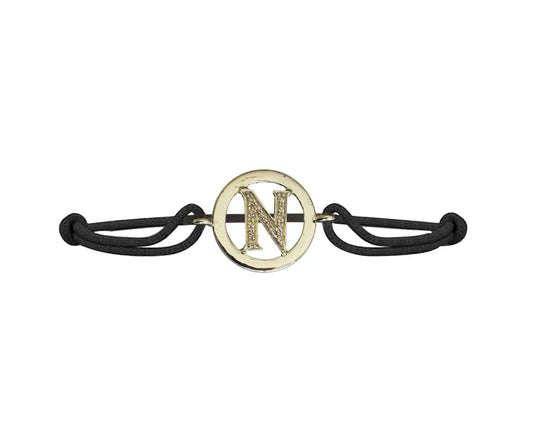 Alphabets Bracelet with diamonds N - Jewelslane