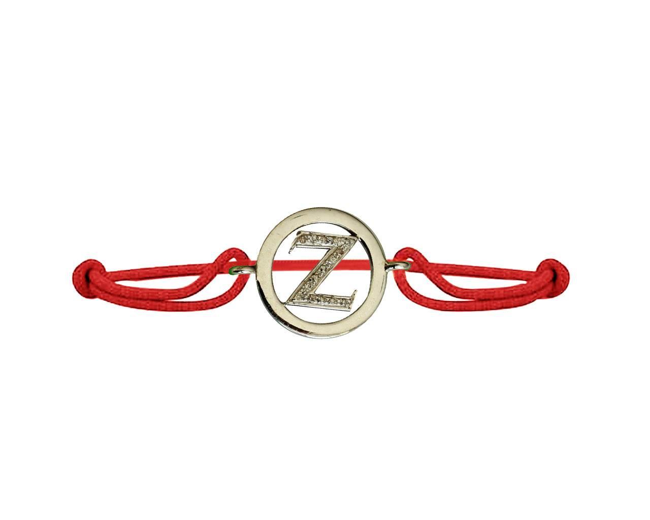 Alphabet Bracelet with diamonds Z - Jewelslane
