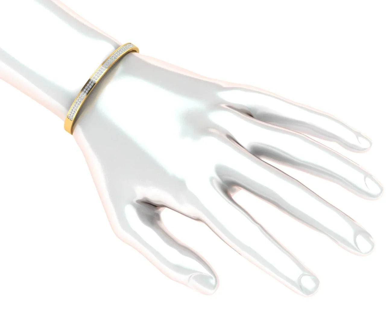 Ambika Diamond Cuff Bracelet - Jewelslane