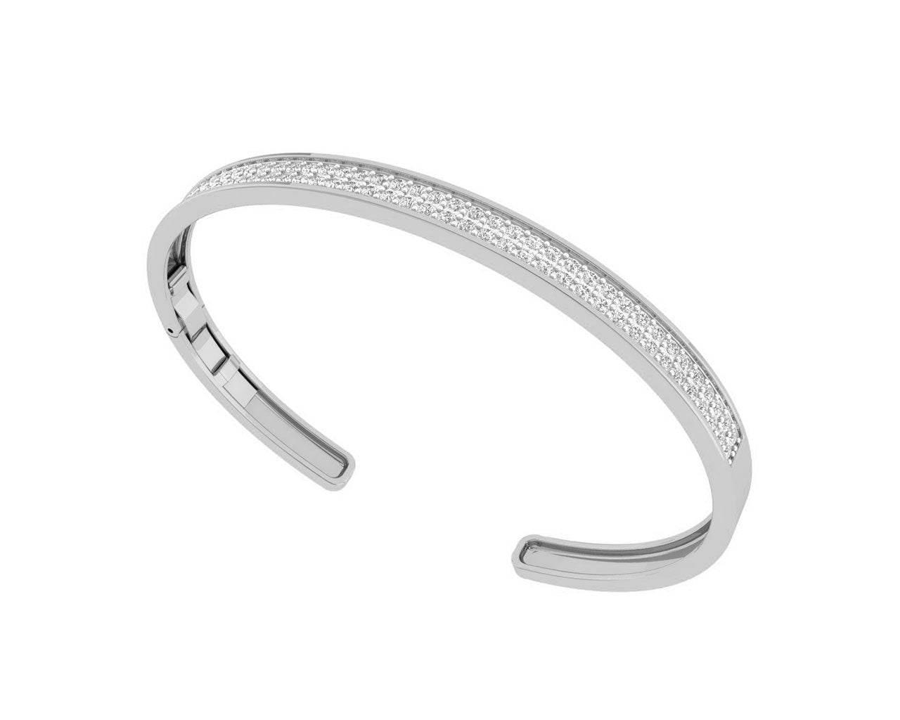 Ambika Diamond Cuff Bracelet - Jewelslane