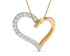 Amia Diamond Heart Pendant - Jewelslane