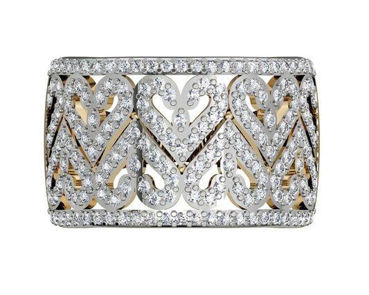 Amorous Hearts Diamond Band - Jewelslane