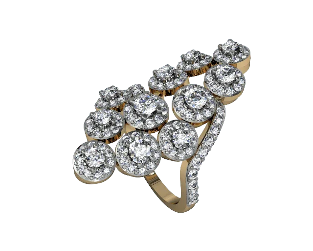 Angelic Diamond Cocktail Ring - Jewelslane