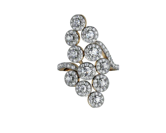 Angelic Diamond Cocktail Ring - Jewelslane