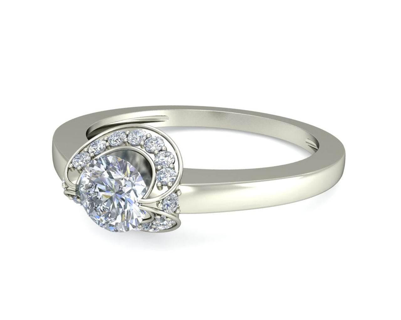 Angi Diamond Solitaire Engagement Ring - Jewelslane