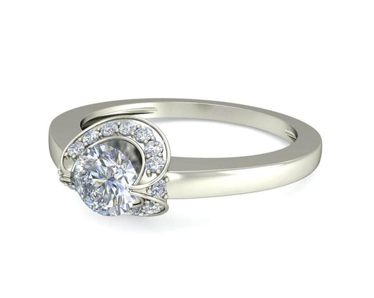 Angi Diamond Solitaire Engagement Ring - Jewelslane