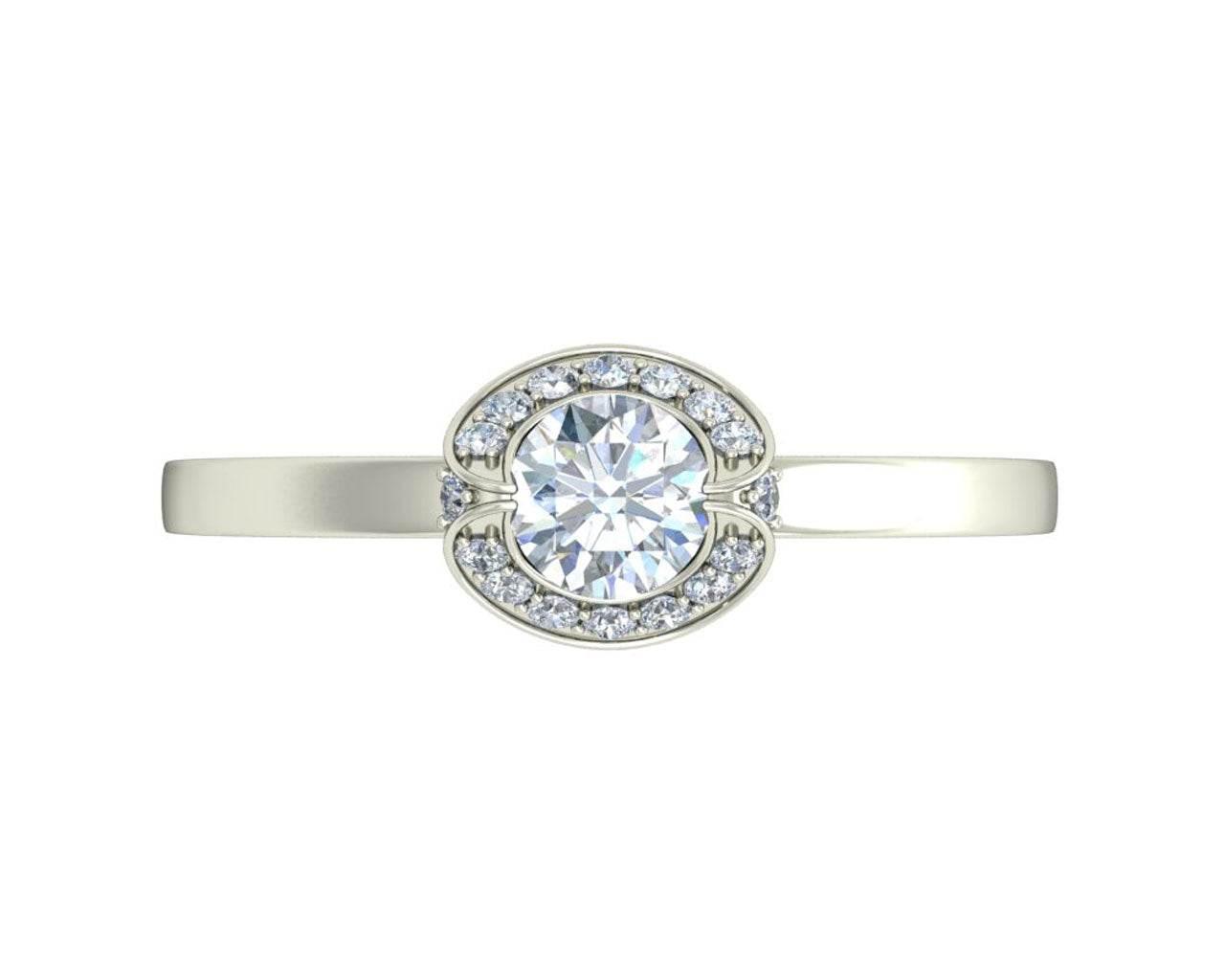 Angi Diamond Solitaire Engagement Ring - Jewelslane