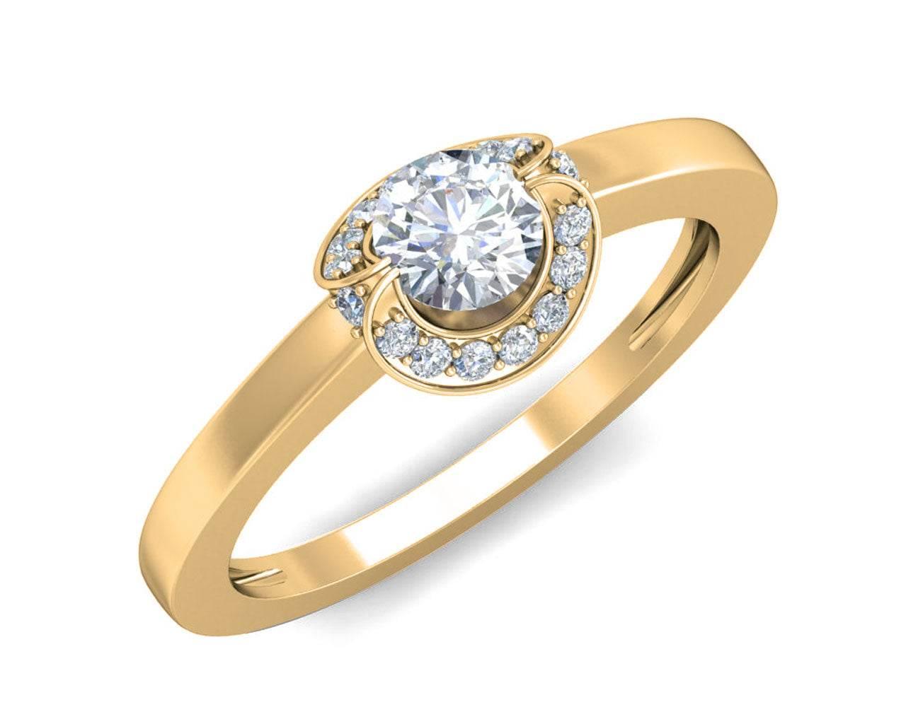 Angi Diamond Solitaire Engagement Ring - Jewelslane